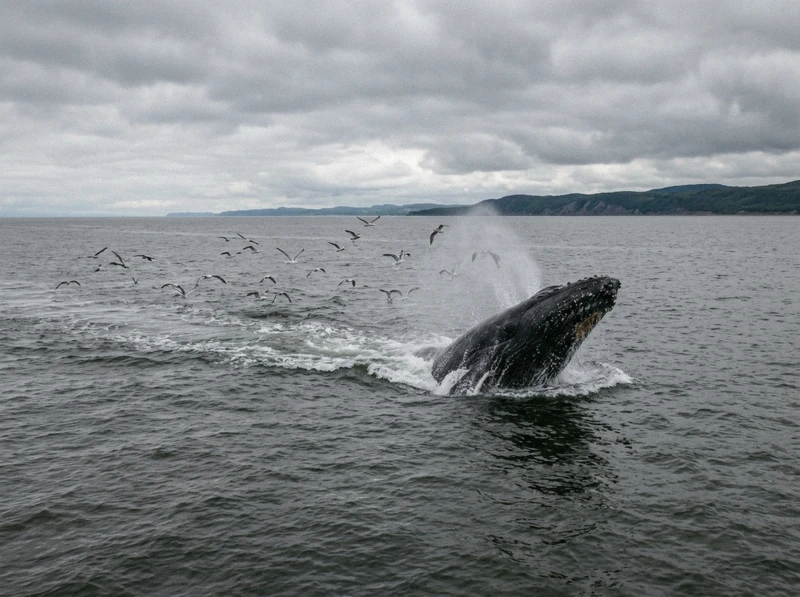 From Quebec City: Full-Day Whale Watching Excursion whale watching Tadoussac
